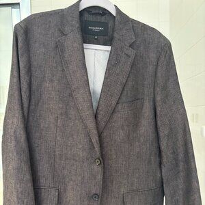 Banana Republic Tailored Fit Herringbone Blazer